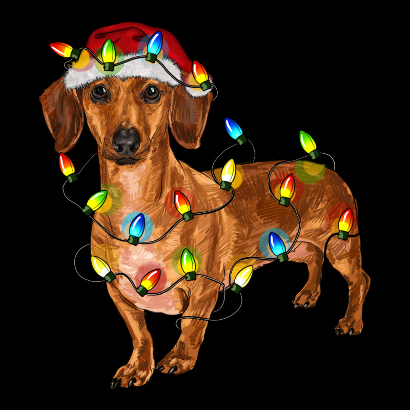 Dachshund With Christmas Lights Urban Hoodie by RanaPortraitStore | Teevron