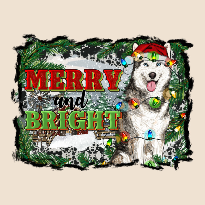Merry And Bright Husky Farm  Background Urban Hoodie by RanaPortraitStore | Teevron