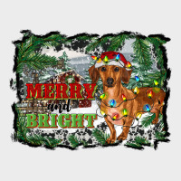Merry And Bright  Dachshund With Farm Urban Hoodie | Teevron