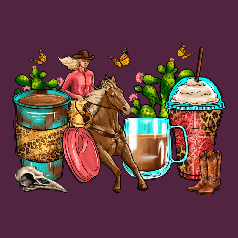 Cowgirl Coffee Cups Urban Hoodie by Zillion Design Studio | Teevron