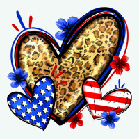 American Flag Heart Leopard Premium Hoodie | Teevron
