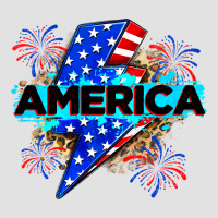 America With Lightning Bolt Premium Hoodie | Teevron