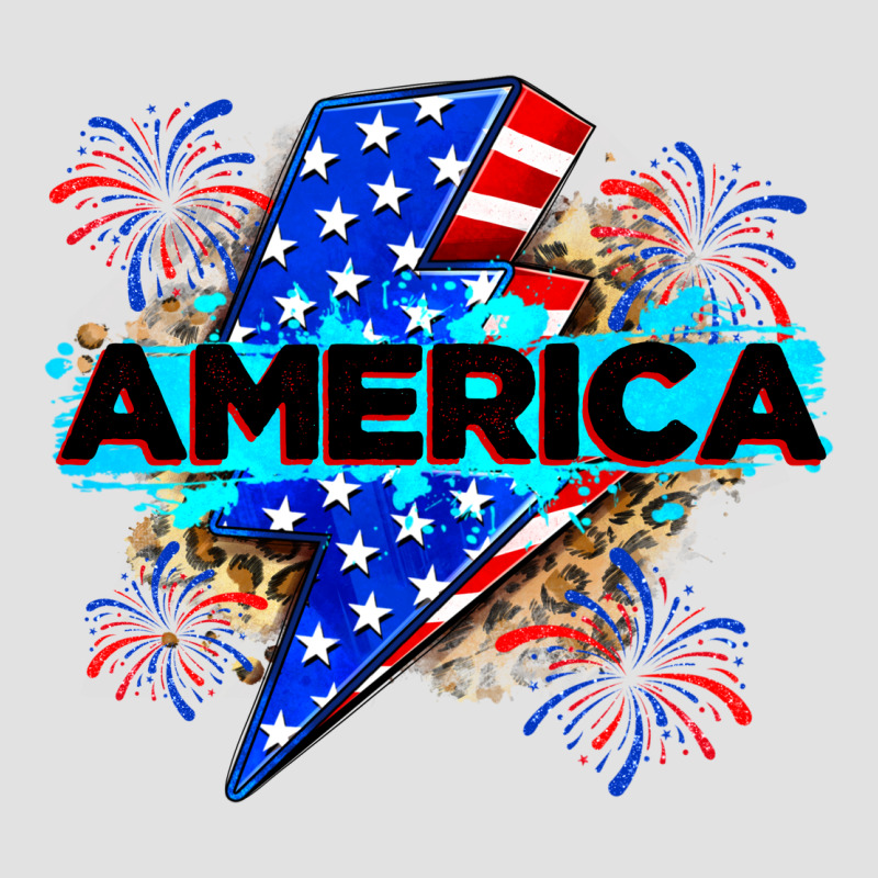 America With Lightning Bolt Premium Hoodie by Zillion Design Studio | Teevron