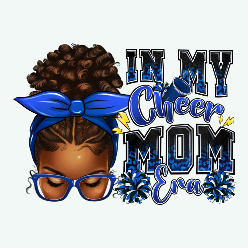 In My Cheer Mom Era Afro Messy Bun Premium Hoodie by texasbilliewilder | Teevron