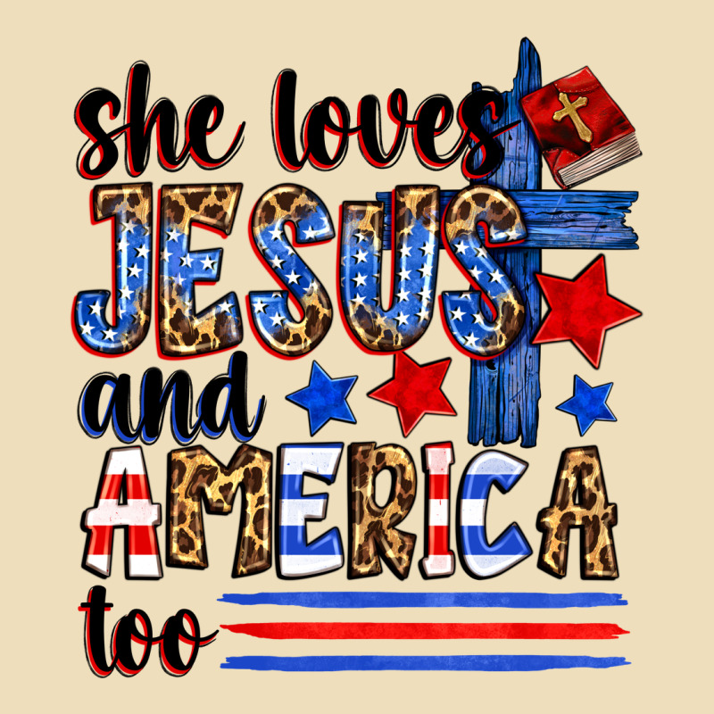 She Loves Jesus And America Too Premium Hoodie by Zillion Design Studio | Teevron