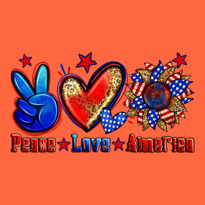 Peace Love America Premium Hoodie by Zillion Design Studio | Teevron