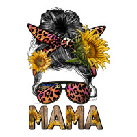 mess bun mama sunflowers | Teevron