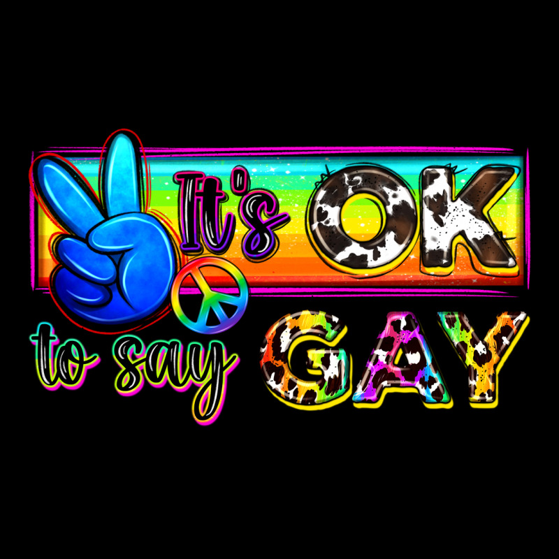 It's Ok To Say Gay Urban Hoodie by Zillion Design Studio | Teevron