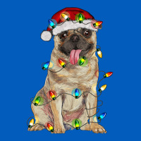 Pug With Christmas Lights Urban Hoodie | Teevron
