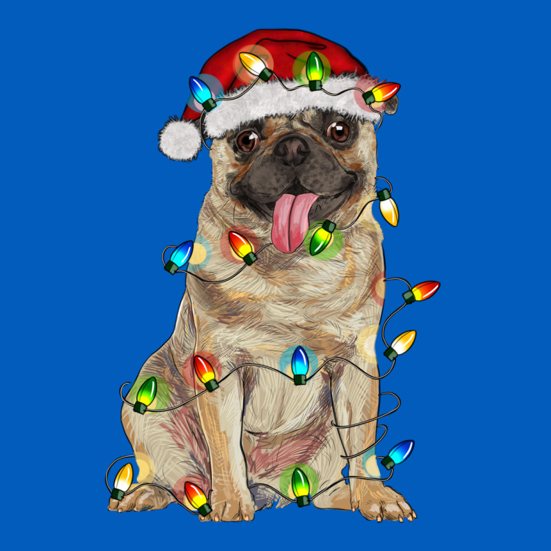 Pug With Christmas Lights Urban Hoodie by RanaPortraitStore | Teevron