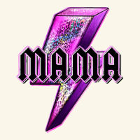 Mama Neon Leopard Lightning Bolt Premium Hoodie | Teevron