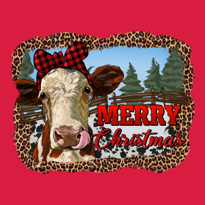 Merry Christmas Heifer Cow With Farm Premium Hoodie by RanaPortraitStore | Teevron