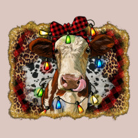 Heifer Cow Christmas Western Background Premium Hoodie | Teevron