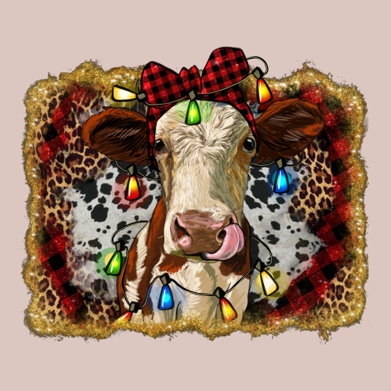 Heifer Cow Christmas Western Background Premium Hoodie by RanaPortraitStore | Teevron