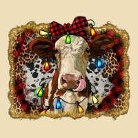 Heifer Cow Christmas Western Background Premium Hoodie | Teevron