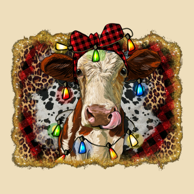 Heifer Cow Christmas Western Background Premium Hoodie by RanaPortraitStore | Teevron