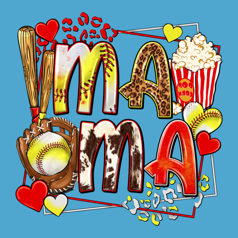 Mama Softball Baseball With Popcorn Premium Hoodie by texasbilliewilder | Teevron