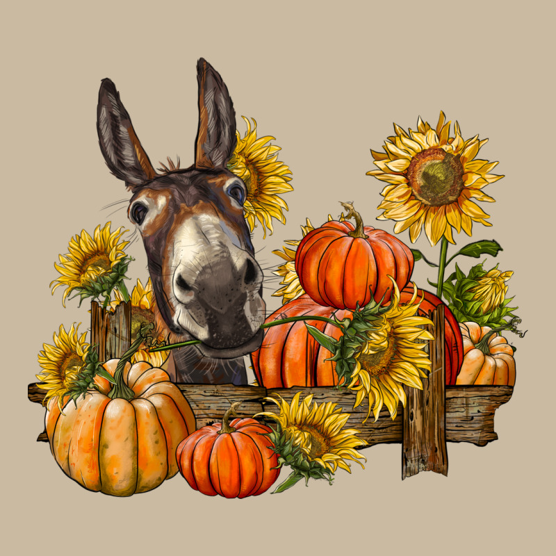 Donkey Sunflower And Pumpkin Farm Long Sleeve Tee by BarkalooDesign | Teevron