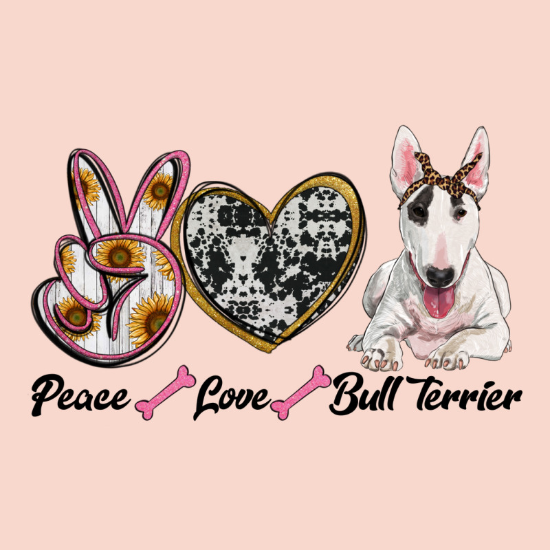 Peace Love Bull Terrier Urban Hoodie by RanaPortraitStore | Teevron
