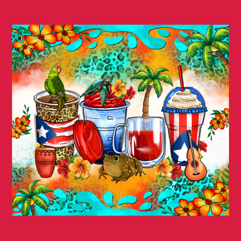 Puerto Rico Coffee Cups Premium Hoodie by Zillion Design Studio | Teevron