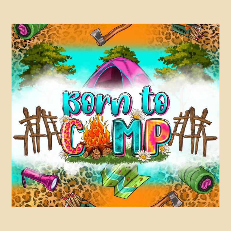 Born To Camp Premium Hoodie by Zillion Design Studio | Teevron