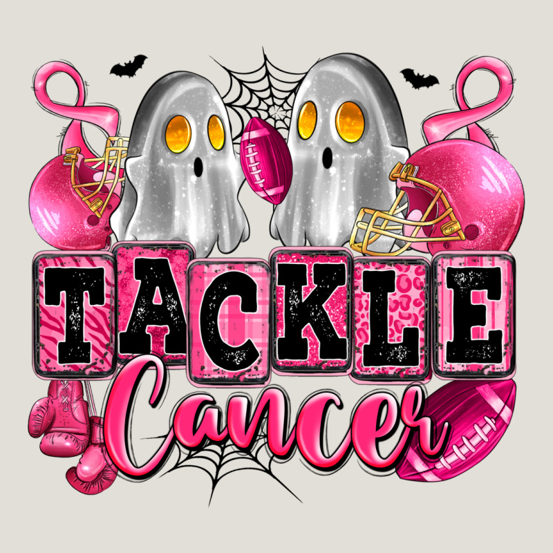 Tackle Cancer With Ghosts Playing Football Heavy Core Tee by LillyAllenDesigns | Teevron
