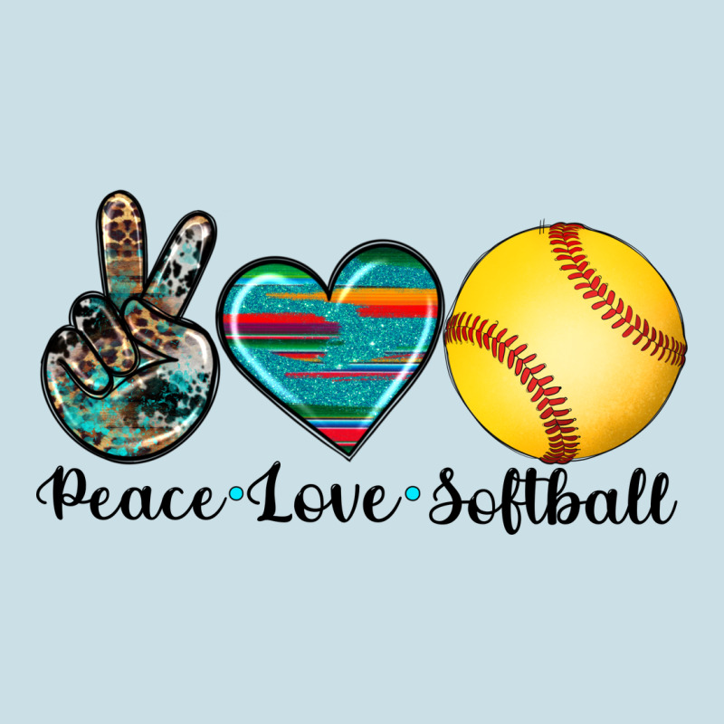 Peace Love Softball Ladies Tee by Artiststas | Teevron