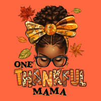 One Thankful Mama Afro Messy Bun Premium Hoodie | Teevron