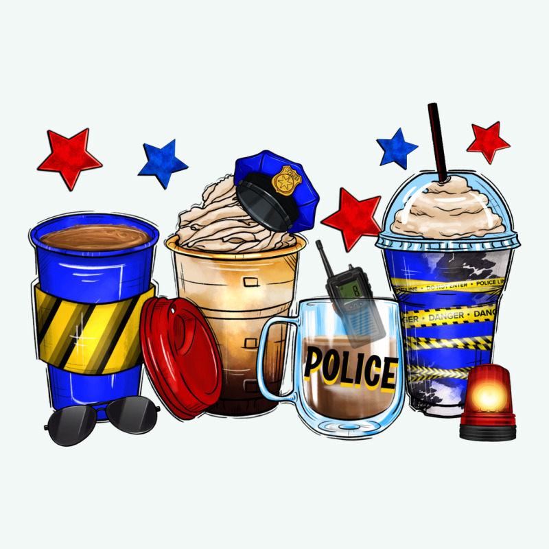 Police Coffee Cups Premium Hoodie by Zillion Design Studio | Teevron