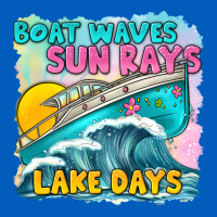Boat Waves Sun Rays Lake Days Urban Hoodie | Teevron