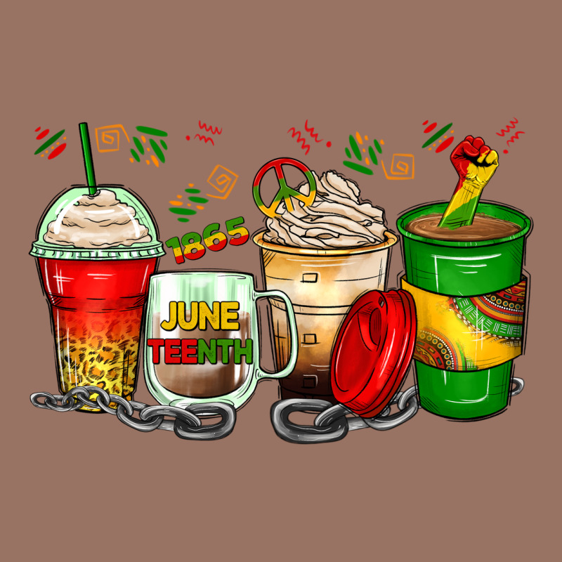 Juneteenth Coffee Cups Premium Hoodie by Zillion Design Studio | Teevron