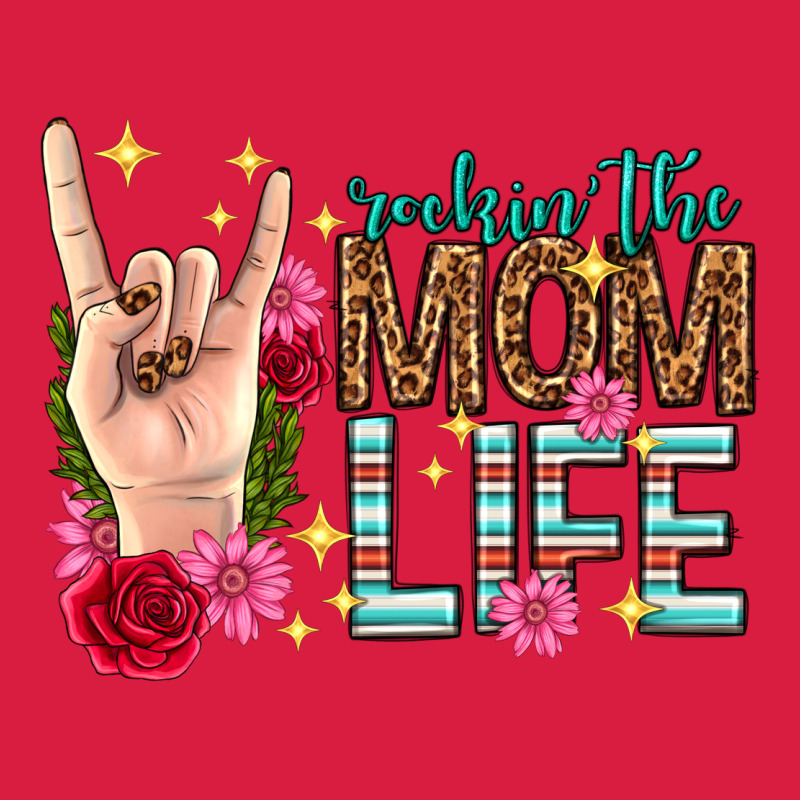 Rockin The Mom Life Mothers Day Premium Hoodie by texasbilliewilder | Teevron