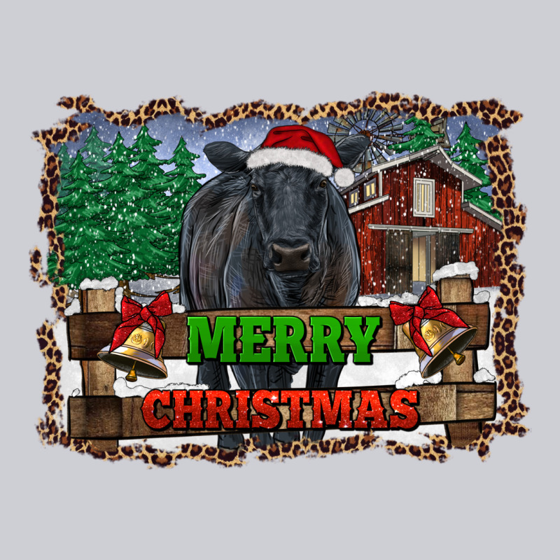 Merry Christmas Black Angus Cattle And Farm Urban Hoodie by RanaPortraitStore | Teevron