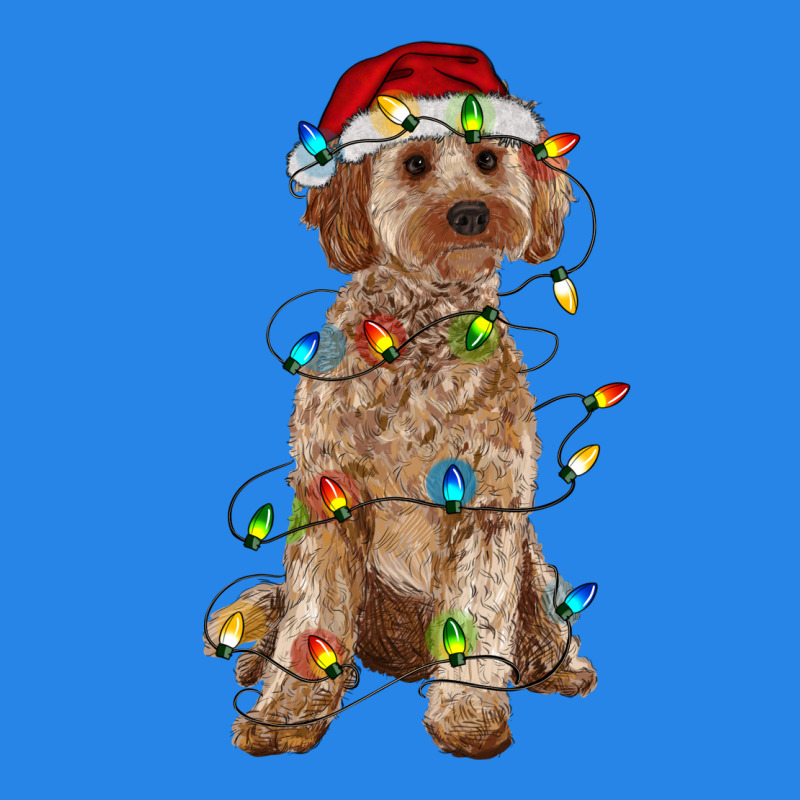 Cockapoo With Christmas Lights Premium Hoodie by RanaPortraitStore | Teevron