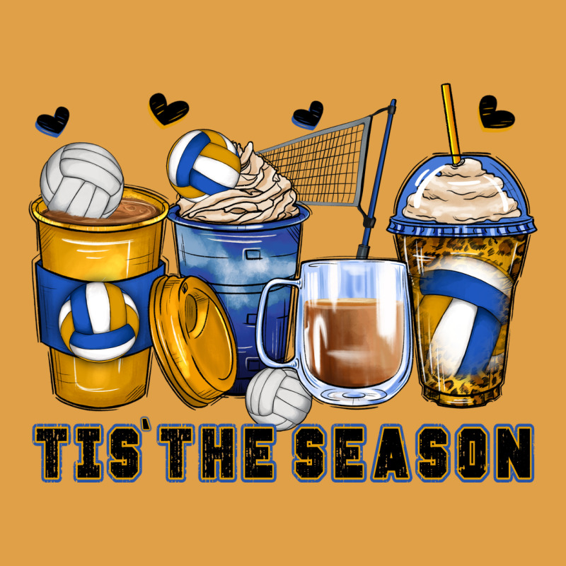 Tis' The Season Volleyball Coffee Cups Premium Hoodie by Zillion Design Studio | Teevron
