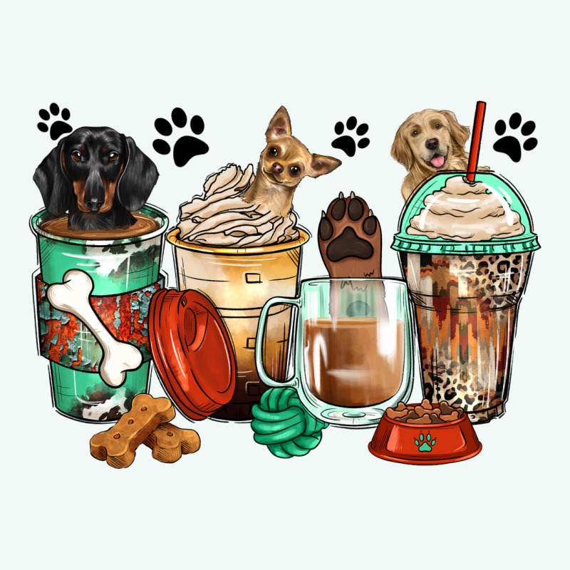 Dog Coffee Cups Premium Hoodie by Zillion Design Studio | Teevron