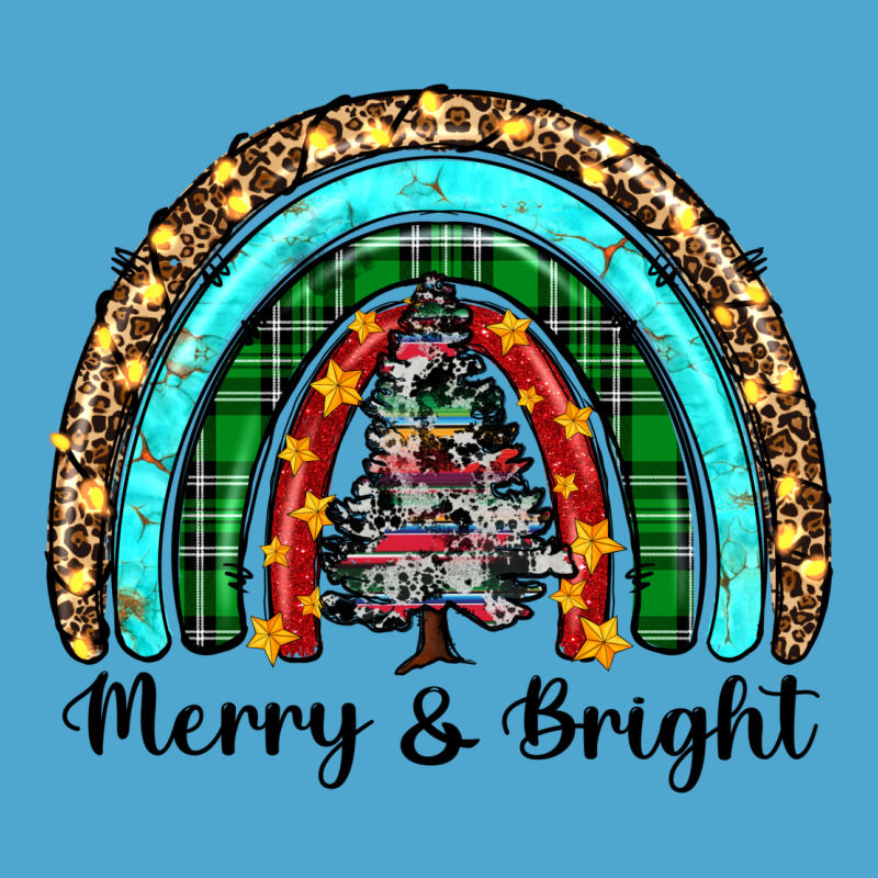 Merry And Bright Rainbow Christmas Premium Hoodie by RanaPortraitStore | Teevron