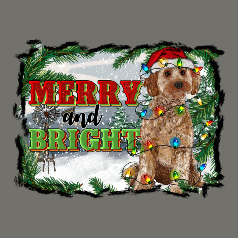 Merry And Bright Cockapoo Premium Hoodie by RanaPortraitStore | Teevron