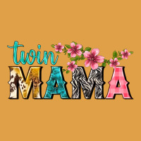 Twin Mama With Flowers Premium Hoodie | Teevron