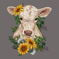 Charolais Calf With Sunflowers Urban Hoodie | Teevron