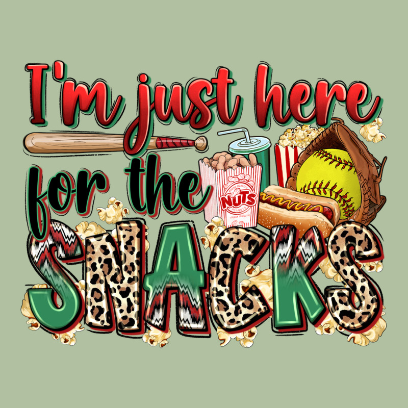 I'm Just Here For The Snacks Softball Urban Hoodie by Zillion Design Studio | Teevron