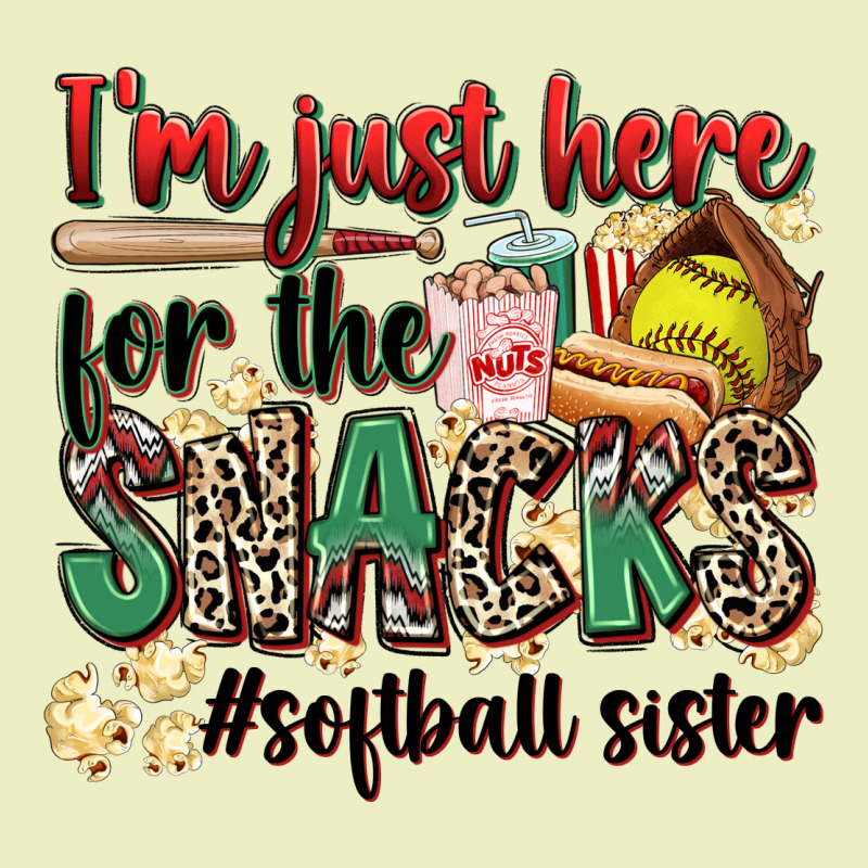 I'm Just Here For The Snacks #softball Sister Urban Hoodie by Zillion Design Studio | Teevron