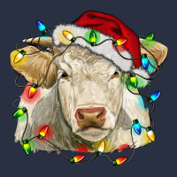 Charolais Cattle Cow With Christmas Lights And Hat Urban Hoodie | Teevron