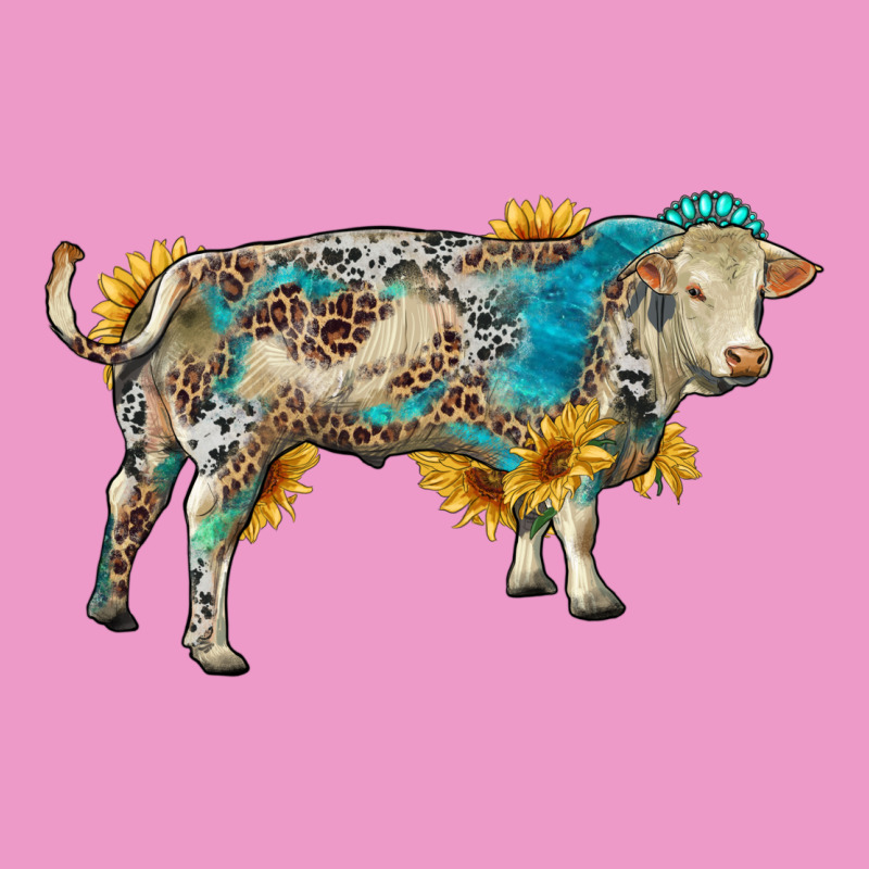 Charolais Bull With Sunflowers And Gemstone Western Patterns Urban Hoodie by RanaPortraitStore | Teevron