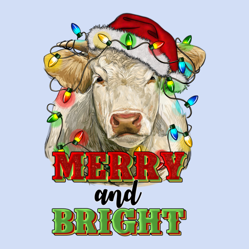 Merry And Bright Charolais Cattle Cow With Christm Urban Hoodie by RanaPortraitStore | Teevron