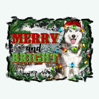 Merry And Bright Husky Farm  Background Premium Hoodie | Teevron