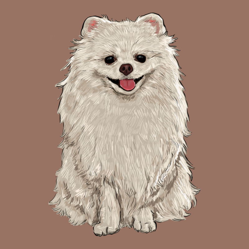 White Pomeranian Premium Hoodie by RanaPortraitStore | Teevron