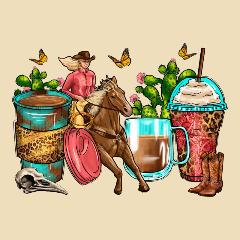 Cowgirl Coffee Cups Premium Hoodie by Zillion Design Studio | Teevron