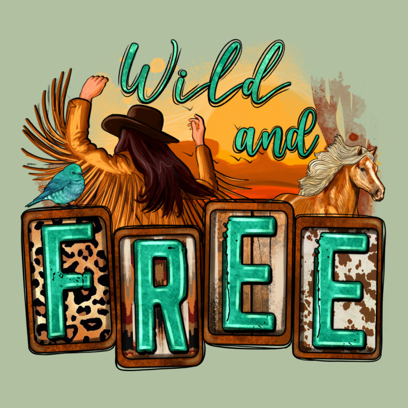 Wild And Free Cowgirl Horse Desert Urban Hoodie by Zillion Design Studio | Teevron