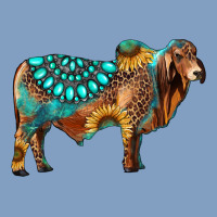 Brahman Bull Gemstone Turquoise And Sunflower Urban Hoodie | Teevron